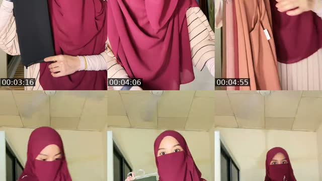 TikTok live: shawl labuh set purdah by @nxbeela.k_shop