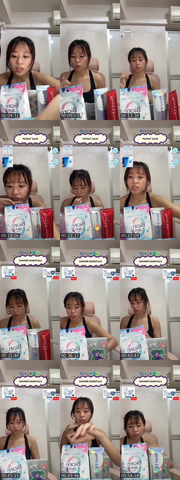 TikTok live: July PAYDAY sales x BIORE by @xpeishix