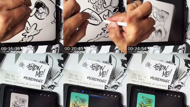 TikTok live: How to draw a hot rod by @micahdoodles