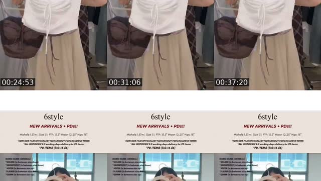 Past TikTok live: Wed New Arrivals + PDs! by @6style