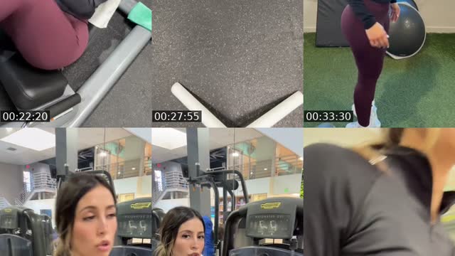 TikTok live: Leg day by @michelleopolis