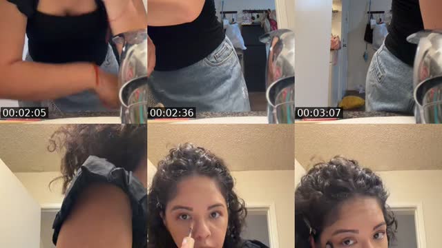TikTok live: GRWM by @karinareyl