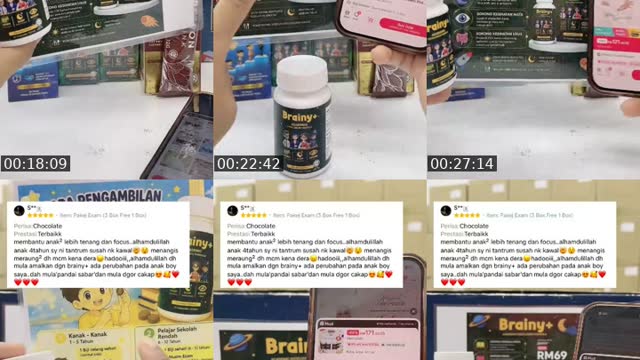 TikTok live: SALE OGOS VITAMIN ANAK🔥 by @brainyplushq