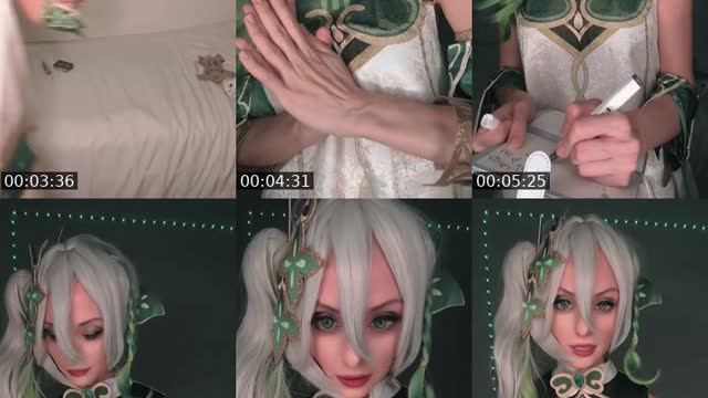 TikTok live: Genshin Nahida COSPLAY by @byakuyaethereal