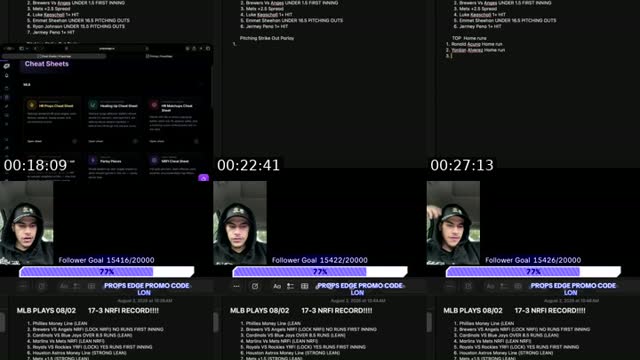 TikTok live: MLB TALK by @parlaylon