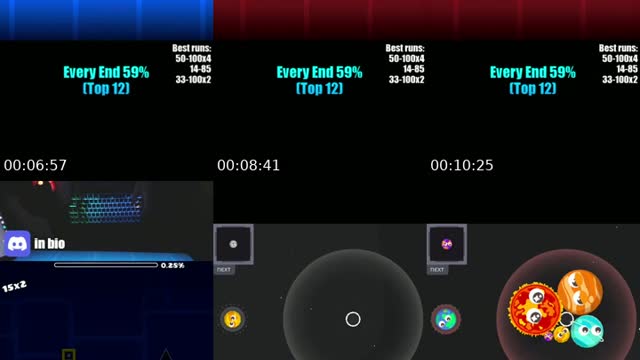 TikTok live: GEOMETRY DASH by @realagent009