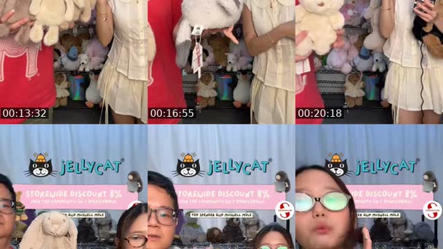 TikTok live: JELLYCAT stream 🐰 by @smolriceee