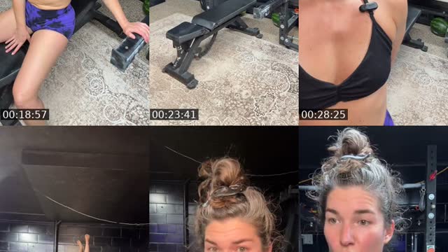 TikTok live: Chest and Back shenanigans by @natty_nat__88