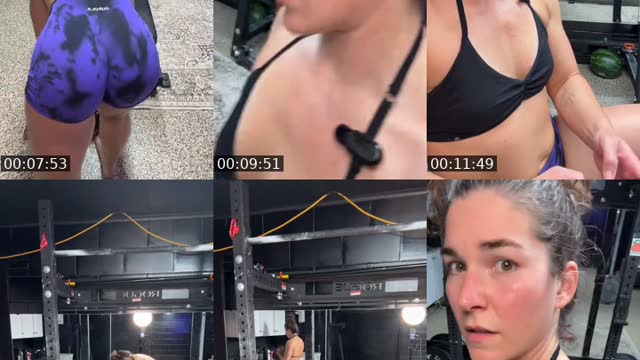 TikTok live: Chest and Back shenanigans by @natty_nat__88