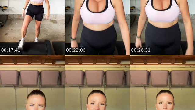 TikTok live: Workout with me by @jenniferfountainhead
