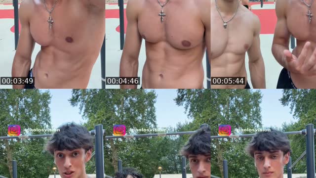 TikTok live: Allenamento al parchetto by @paolowayyy
