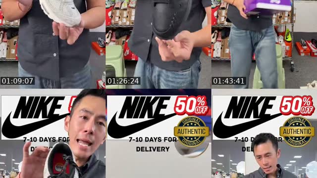 TikTok live: NIKE 50% by @johnlone_88