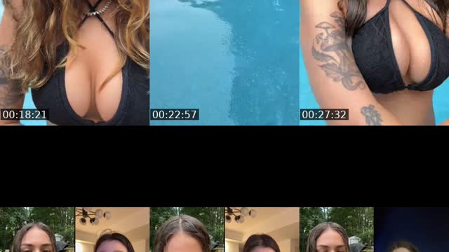 TikTok live: pool timeee🖤 by @akiryaxoxo