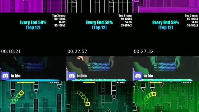 TikTok live: GEOMETRY DASH by @realagent009