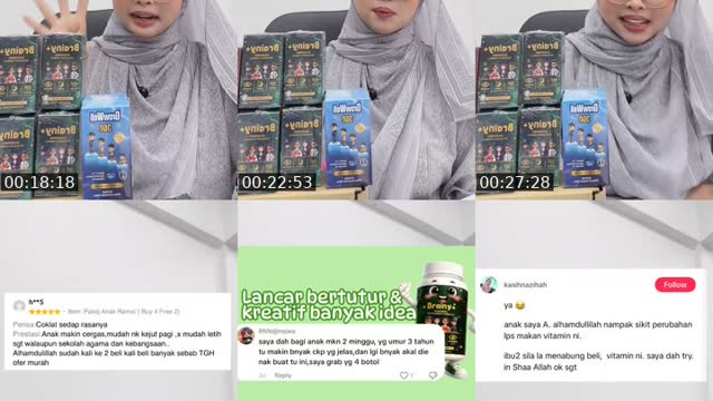 TikTok live: BELI 4 PERCUMA 2!! SPECIAL 8.8✨💛 by @hasnuri.wellness