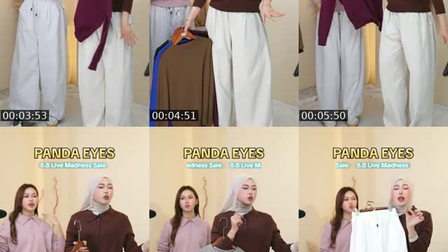 TikTok live: 8.8 LIVE Madness (3-8 August) by @pandaeyesofficialstore