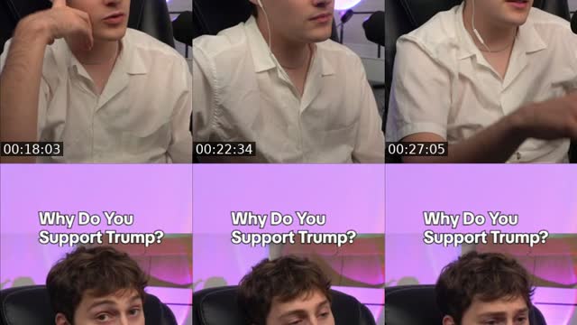 TikTok live: debating MAGA by @parkergetajob