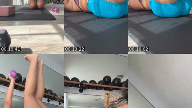 TikTok live: Hot Pilates by @prettyblissxo