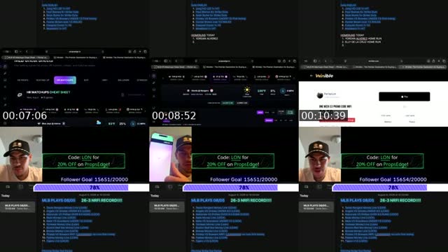 TikTok live: MLB TALK by @parlaylon