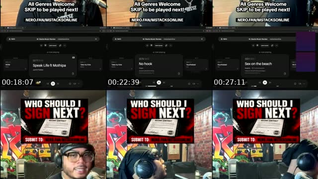 TikTok live: Who should I sign next??? by @mstacksonline