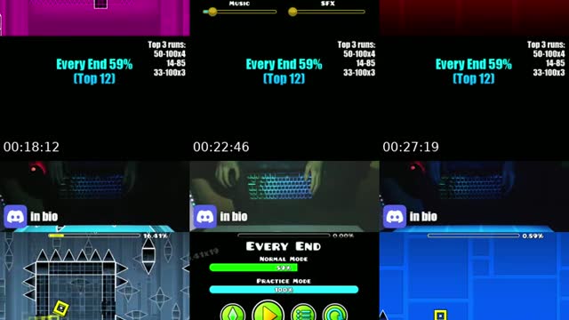 TikTok live: GEOMETRY DASH by @realagent009