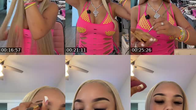 TikTok live: Grwm pink on pink video by @stiffbarbiee