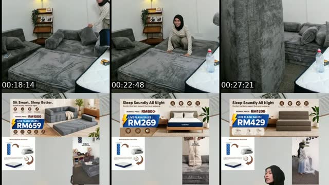 TikTok live: LIMITED FREE SHIPPING Vacum BED by @cosova.my