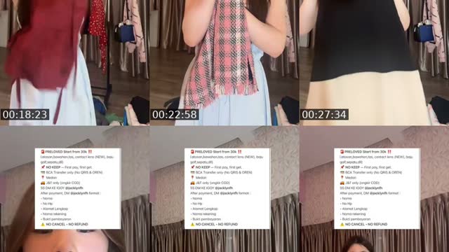 TikTok live: Preloved Start From 30k!! by @jacklynfeliskahasan
