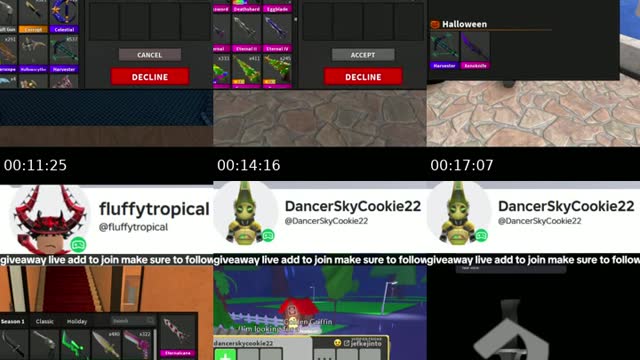 TikTok live: Mm2 by @.strawberryadm
