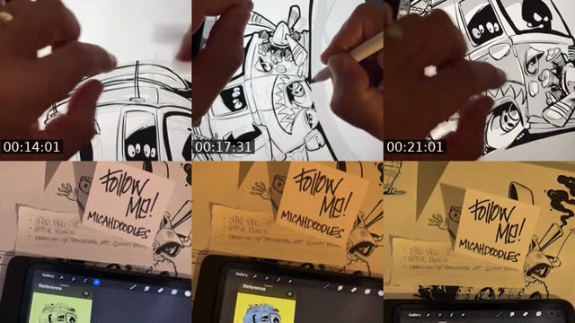 TikTok live: I’m drawing a CRAZY Hotrod by @micahdoodles