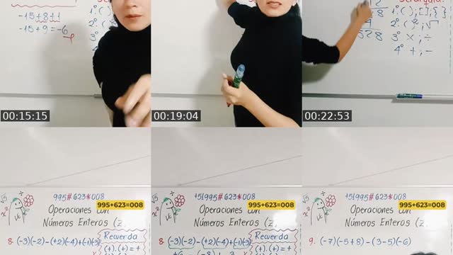 TikTok live: OPERACIONES CON NÚMEROS ENTEROS by @karlacornejo242