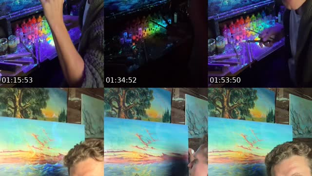 TikTok live: Painting glowing worlds ✨ by @joachim.ingulstadart