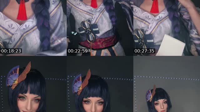 TikTok live: Genshin Raiden Shogun COSPLAY by @byakuyaethereal