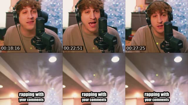 TikTok live: freestyling with your comments by @itscvsper