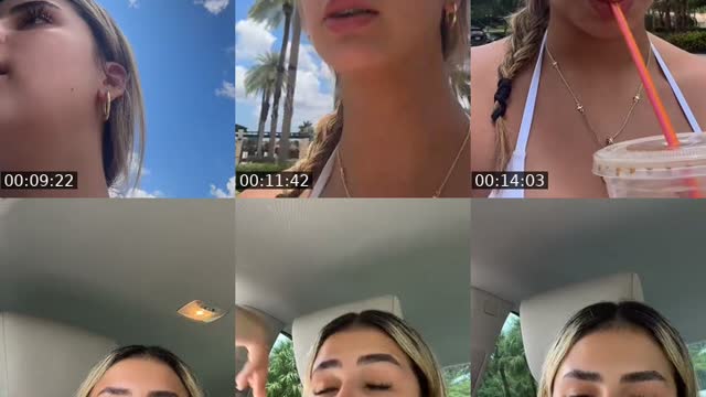 TikTok live: Pool :) by @prettyblissxo