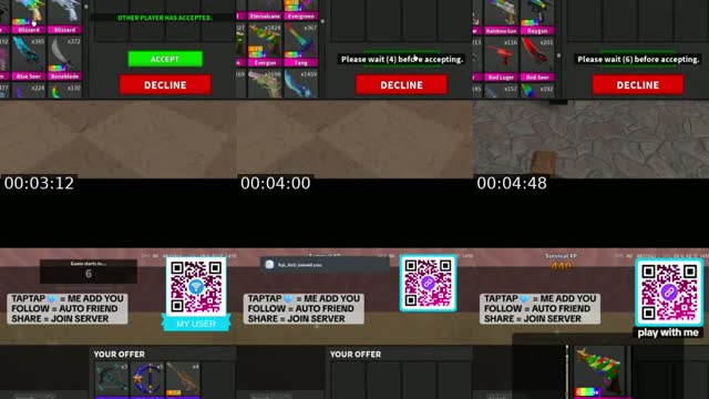 TikTok live: MM2 godlys by @scanqrtojoinn