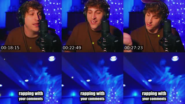 TikTok live: freestyling with your comments by @itscvsper