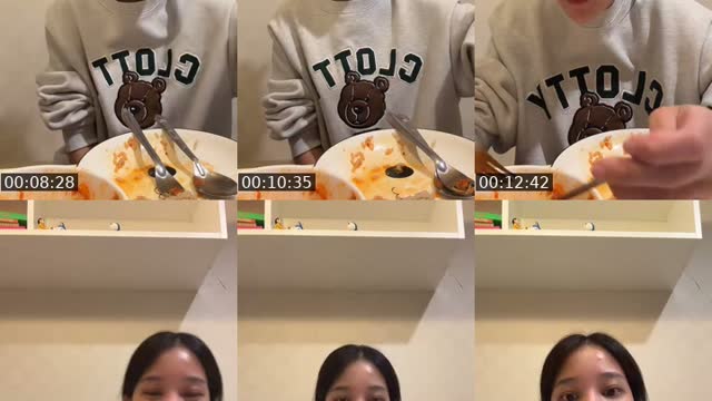 TikTok live: กินข้าวกันค่าาา by @cookieyda