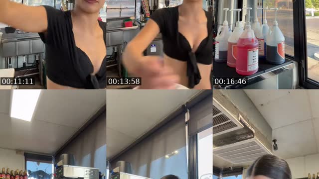 TikTok live: bikini 👙 barista ☕️ by @getitwhipithitit