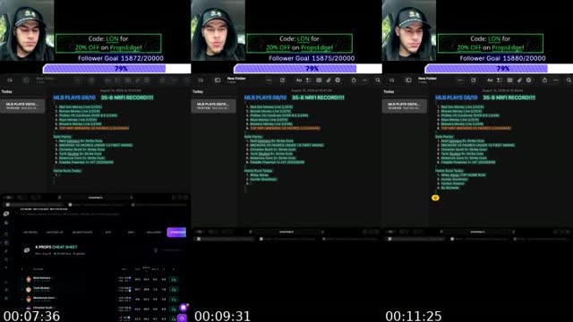 TikTok live: MLB TALK ITS MY BDAY by @parlaylon