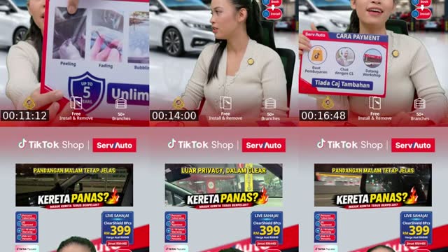 TikTok live: promo sale !!! by @servauto.tintshop