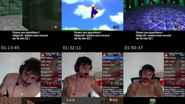 TikTok live: MARIO 64 SPEEDRUN by @docteur_sylv
