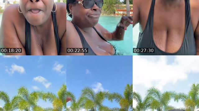 TikTok live: Early morning swim 🏊 by @april55cole