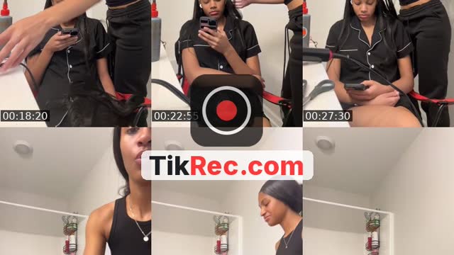 TikTok live: doing hair by @briarchiveee
