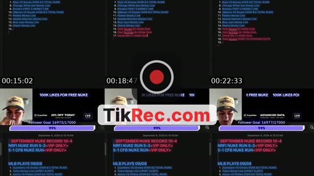 TikTok live: MLB/CFB TALK by @parlaylon