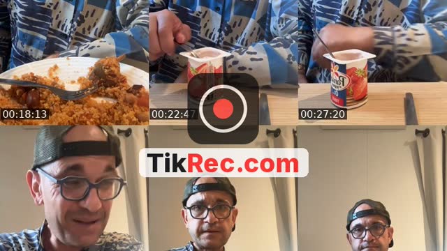 TikTok live: Couscous party 👍👍💙 by @fredericbourdin