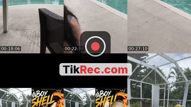 TikTok live: In pool talk to me by @bluee_vixenn