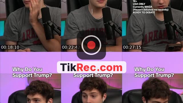 TikTok live: debating MAGA by @parkergetajob