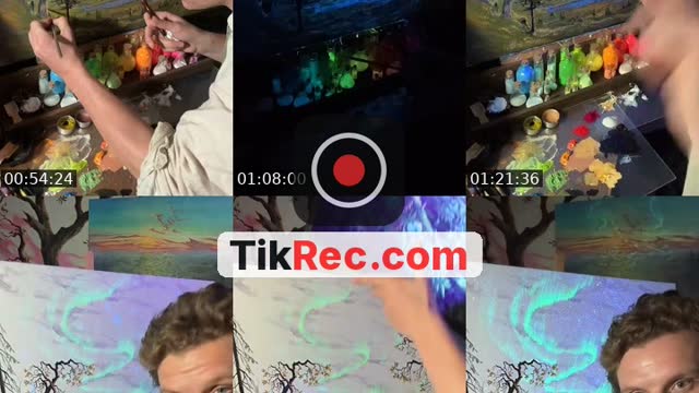 TikTok live: Painting glowing Worlds ✨ by @joachim.ingulstadart