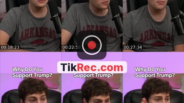 TikTok live: debating MAGA by @parkergetajob
